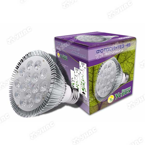 Фитолампа Фотосинтез-45(Е27)15W   900LM (0045)