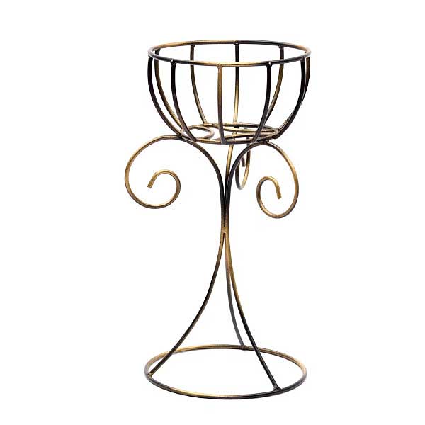 Подставка для цветов "Соло 16" напольная медная