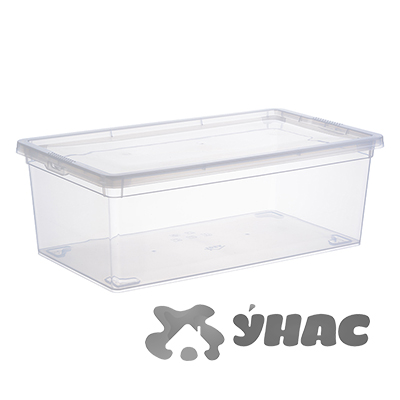 Ящик для хранения 5,5 л прозрачный 340*190*120 мм М2351