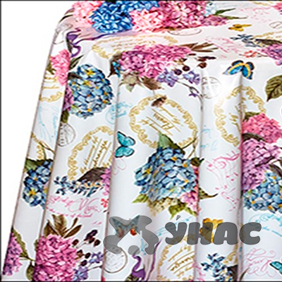 Клеенка 140*20 ДЕКОРАМА 120А (цветы осыпаются беж-бел) ТУРЦИЯ