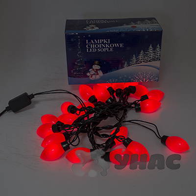 Гирлянда для наружного применения FAD-2 LED 20 ламп 5 м красный шар