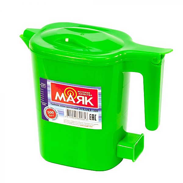 Эл. чайник ЭЧ 1,0/0,8-220 "Маяк"/ВОЛТЕРА 1,0л/0,8кВт (цвет Зеленый) х10