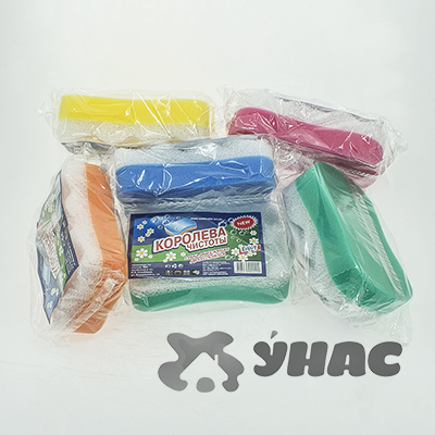 Губка для тела Королева чистоты 2-х сторонний 