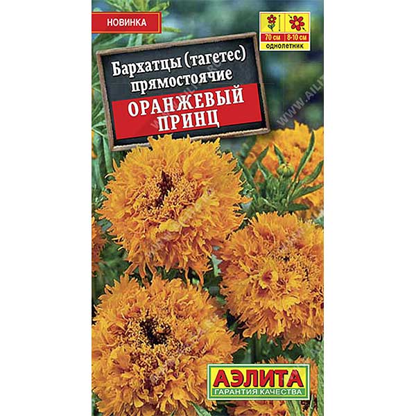 Бархатцы Оранжевый принц Аэлита Ц 