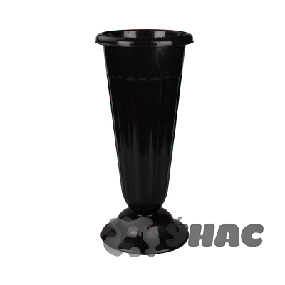 Ваза для цветов под срезку (d-210, h-440) черный БШ5142 