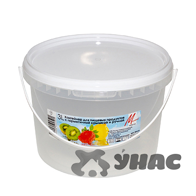 Контейнер 3 л для пищевых продуктов герметичный МилихПластик 06103
