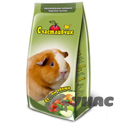 Счастливчик Корм для морских свинок 300 г с фруктами и овощами 1181 х20