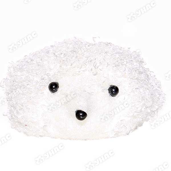 Фигурка новогод. Ежик 10см белый AN-117(294)