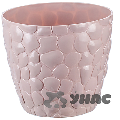 Кашпо Камни 180мм 2,6л чайная роза М3173 (12) 