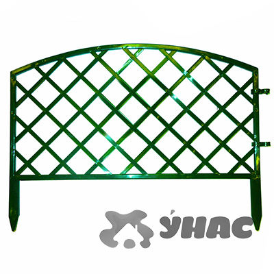 Заборчик декор."Решетка" 36,5см*2,3м 5шт Цвета в ассортименте КП