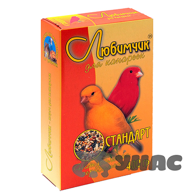 Любимчик Корм (зерносмесь) для канареек 400 г Стандарт Здоровье и активность 0153 х14