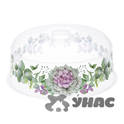 Крышка для СВЧ ДЕКО Каменная роза М1416 (24)