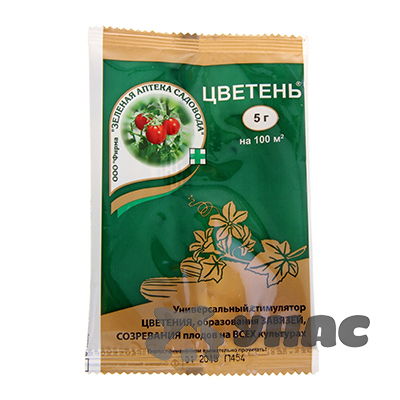 Цветень 5 г (стимулятор цветения и образования связей) Зеленая Аптека 