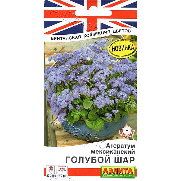 Агератум Мексиканский голубой шар Аэлита Ц 