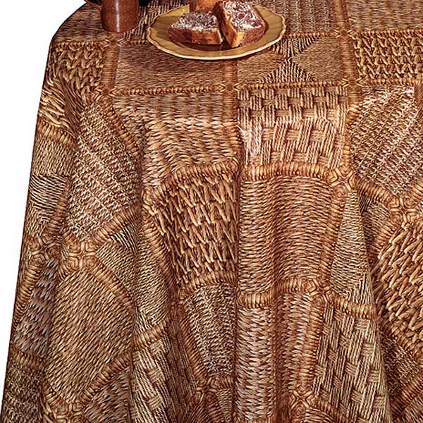 Клеенка 140*20 ДЕКОРАМА 63А (плетенка, корич.) ТУРЦИЯ