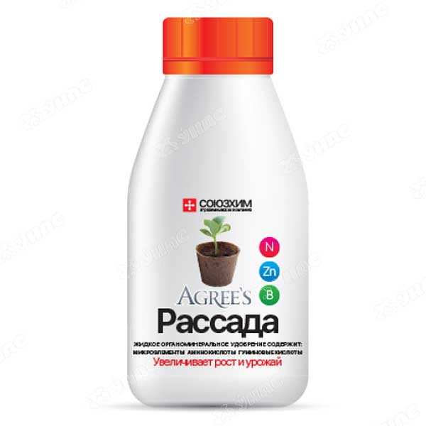 Удобрение жидкое 0,25л. (рассада) Agrees х20 