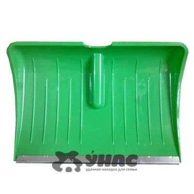 Лопата снеговая пласт с планк 560х400 БУРАН ЛЮКС d36 мм ЗЕЛЕНАЯ (10)