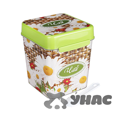 Емкость Плетенка 1,2л (чай) с ложкой БШ4830 (12)