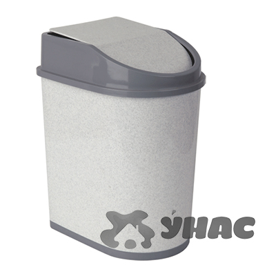 Контейнер для мусора 5 л.М2480 мрамор