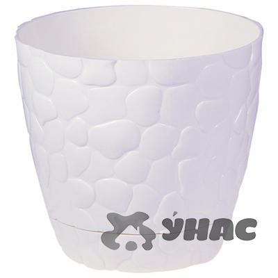 Кашпо Камни 220мм 4,8л белый М3174 (20) 