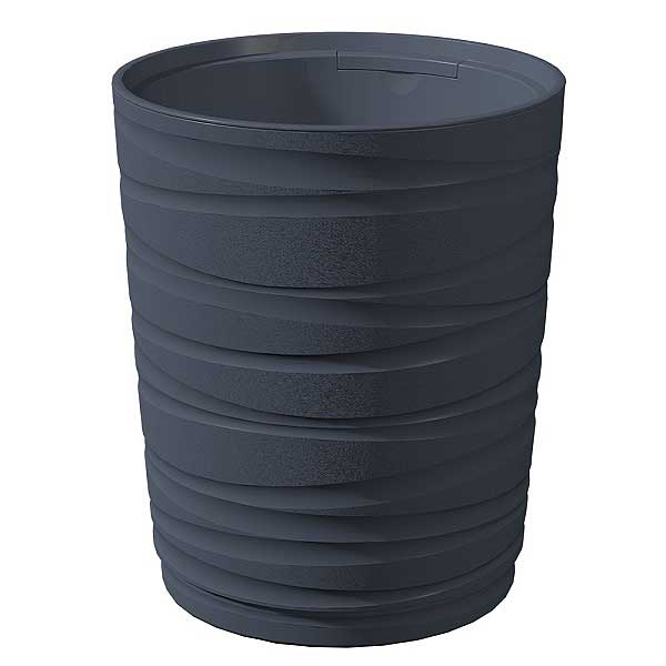 Кашпо Модерн Медиум 15л Антрацит с вклад КШ-9538 х6 