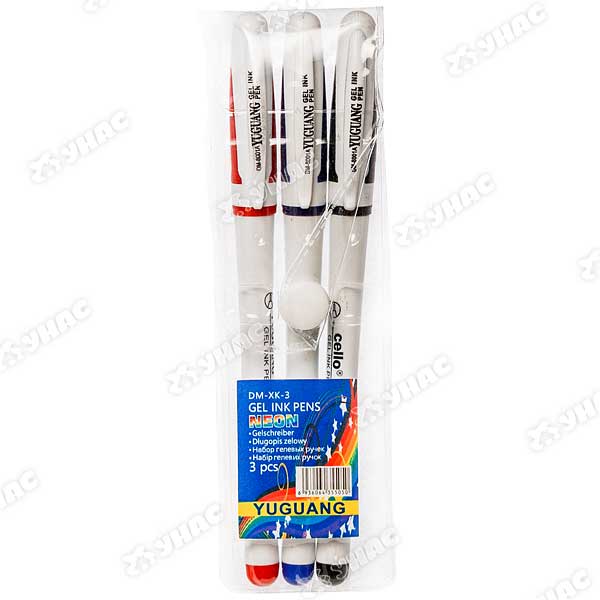 Ручка гелевая НАБОР 3 шт 0,5 мм NK-128