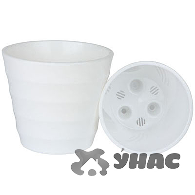 Горшок "Лаура" 2,3л Белый ЛР17-10 Ливингрин(12) 