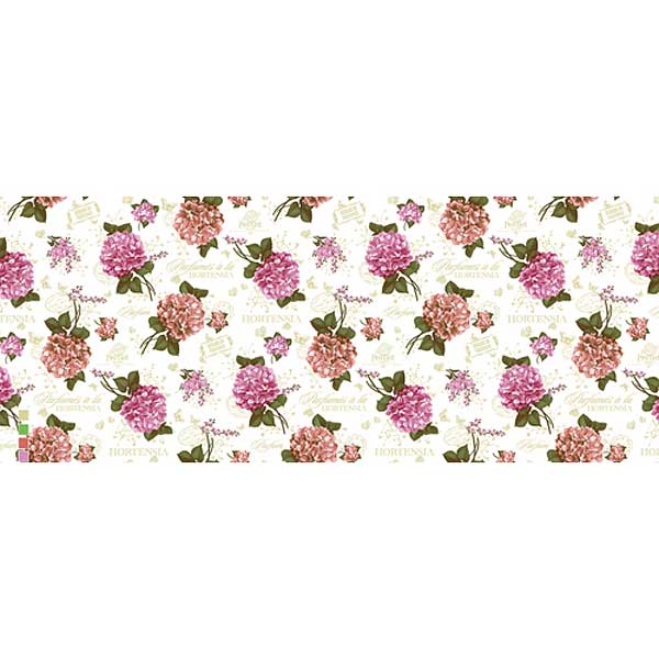 Клеенка н/о 135*20  ПЕРФЕКТ 593/4 гортензия Тверь
