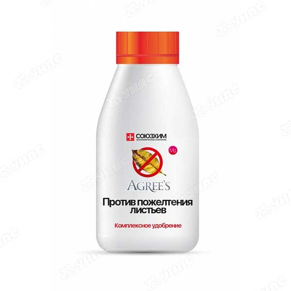 Удобрение жидкое 0,25л. (от пожелтения) Agrees х20 