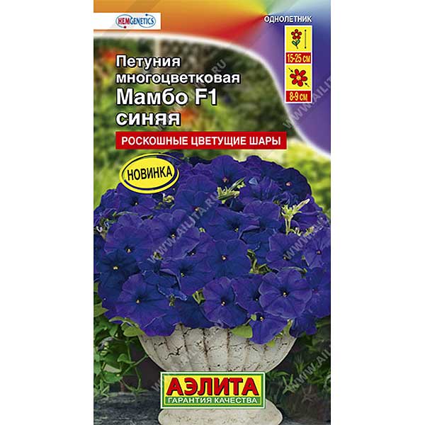 Петуния Мамбо синяя Аэлита Ц 
