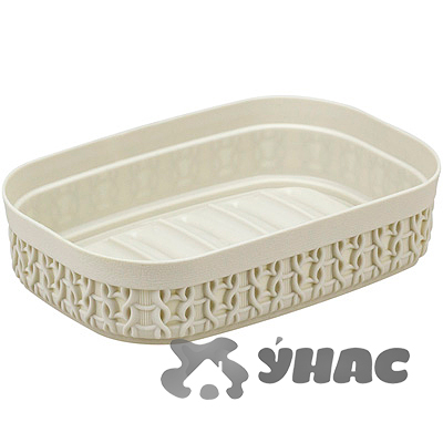 Мыльница Вязание бел.ротанг М2238 х17 