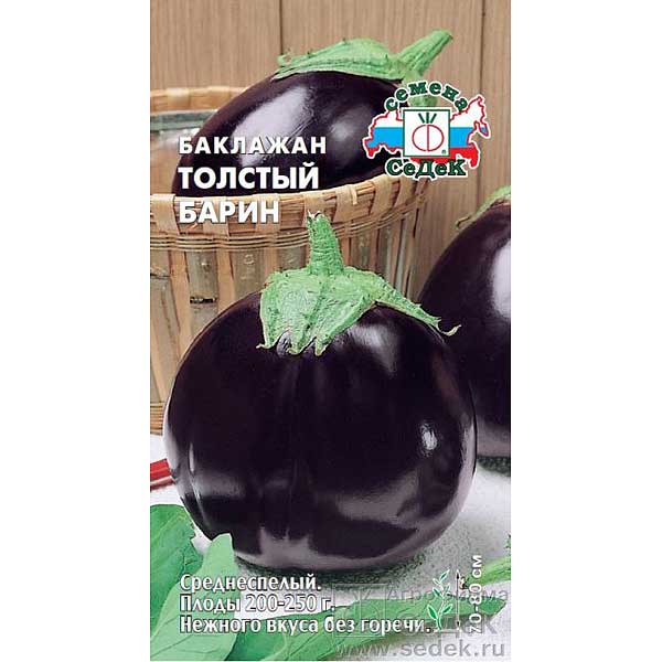 Баклажан Толстый барин Седек Ц