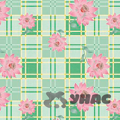 Клеенка т/о 125*25м 1сорт 166/3 (георгин,зеленый) Тверь