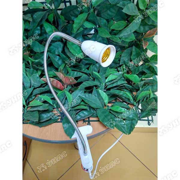 Светильник на прищепке и гибкой ножке 50см Е27