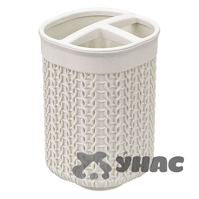 Подставка для щеток Вязание белый ротанг М2240 