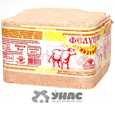 Фелуцен-ЛИЗУНЕЦ для КРС 5 кг (с микроэлементами)