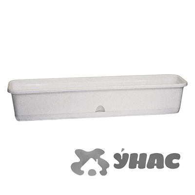 Балконный ящик 800 мм с поддоном мраморный М3222