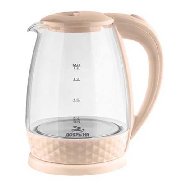 Электрический чайник Добрыня 1,8 л 1800 Вт стекло DO-1252С