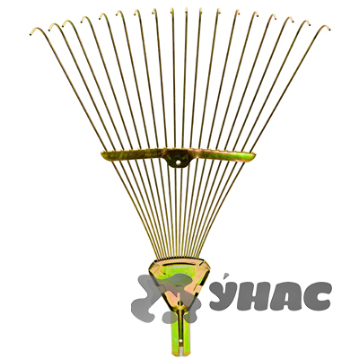 Грабли веер.18зуб. (NA8013) раздвижные, проволочные, раздвижные,без черенка, металл САДОВИТА