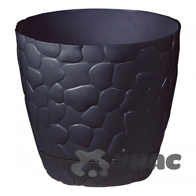 Кашпо Камни 220мм 4,8л кор.ротанг М3174 (20) 