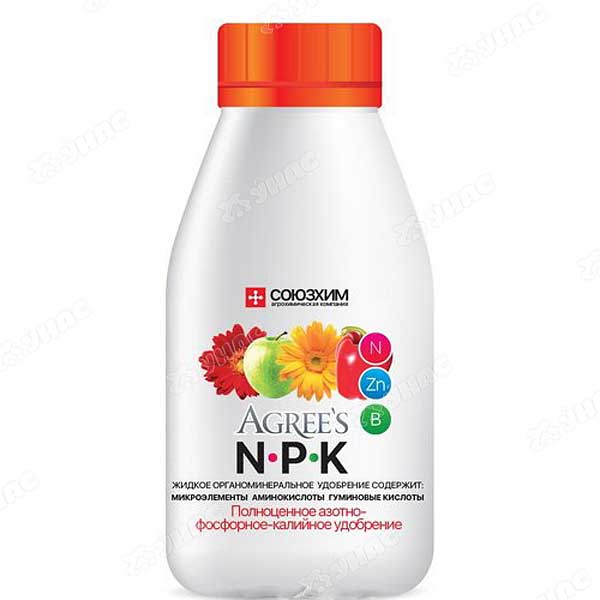 Удобрение жидкое 0,5л. (NPK) Agrees х16 