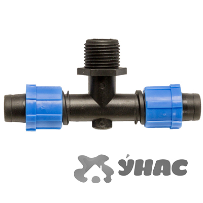 Тройник (SH4030-1/2) внеш.рез.1/2-цанга 1/2-цанга 1/2 (Цена за 10шт)