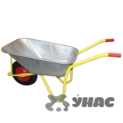 Тачка садовая 80 л 200 кг 1 колесо пн` т-0,6 мм U-ручка WB6404 Н