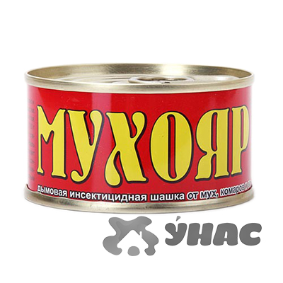 Дымовая шашка 100 г от мух, комаров Мухояр Ваше Хозяйство