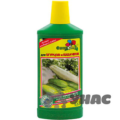 ФлорГумат 0,5 л. для огурцов, кабачков ГЕРА 