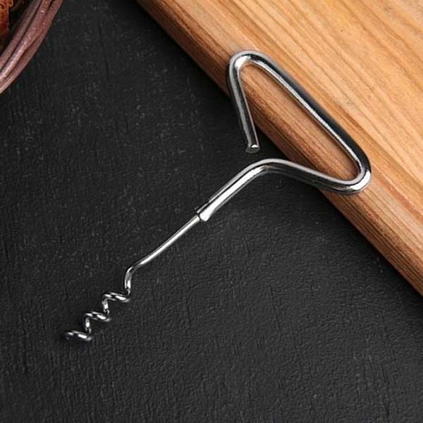 Штопор металлический с металлическая ручкой 10 см NA264