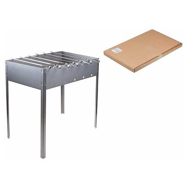 Мангал "СтандартЛайт" 500х300х500х0,5мм + 6 шамп.угл. /сумка х10