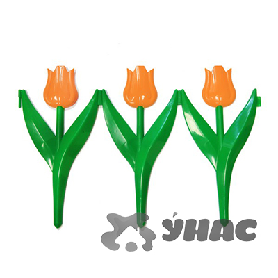 Заборчик декор."Тюльпан" 30см*2,25м 5шт Цвета в ассортименте КП