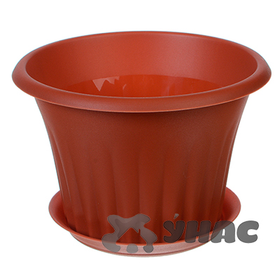 Кашпо КЭРОЛ 180мм 1,5л Кор с подставкой  М3156 (15) 