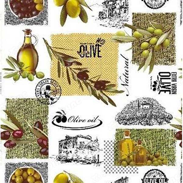 Клеенка н/о 135*20  ПЕРФЕКТ 578/1 Оливки Тверь